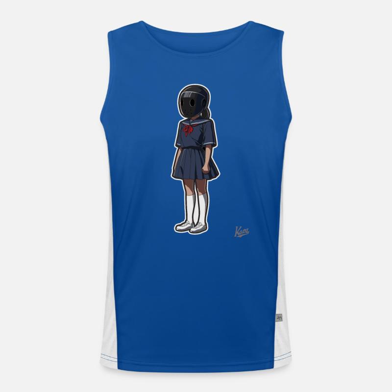 Écolière avec casque Débardeur respirant contrasté Homme 