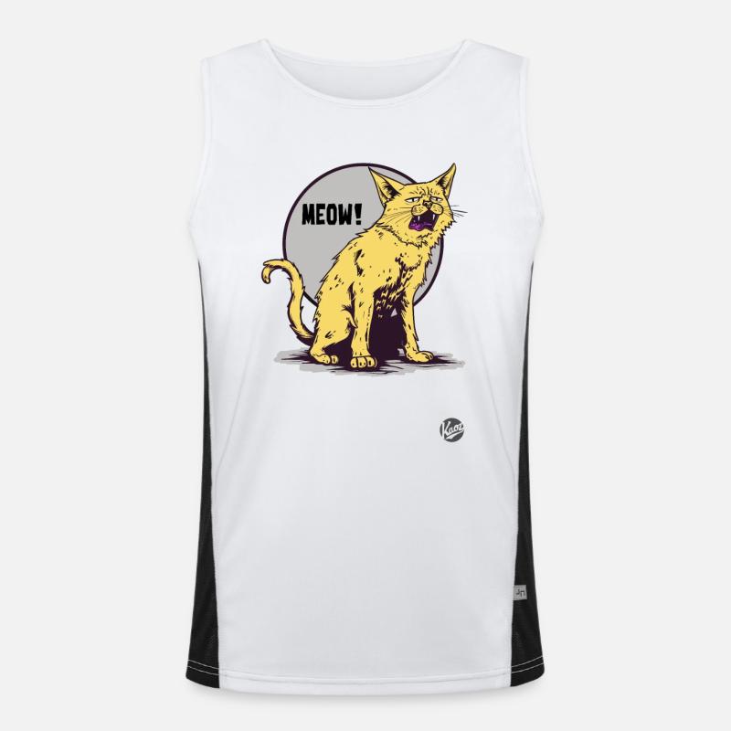 The annoying whining cat is annoying Men's Functional Contrast Tank Top 