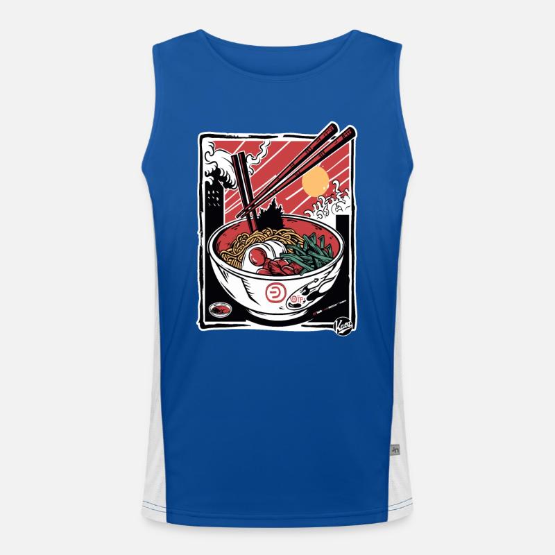 Angriff der Ramen-Stäbchen Funktionelles Kontrast-Tank Top für Männer 