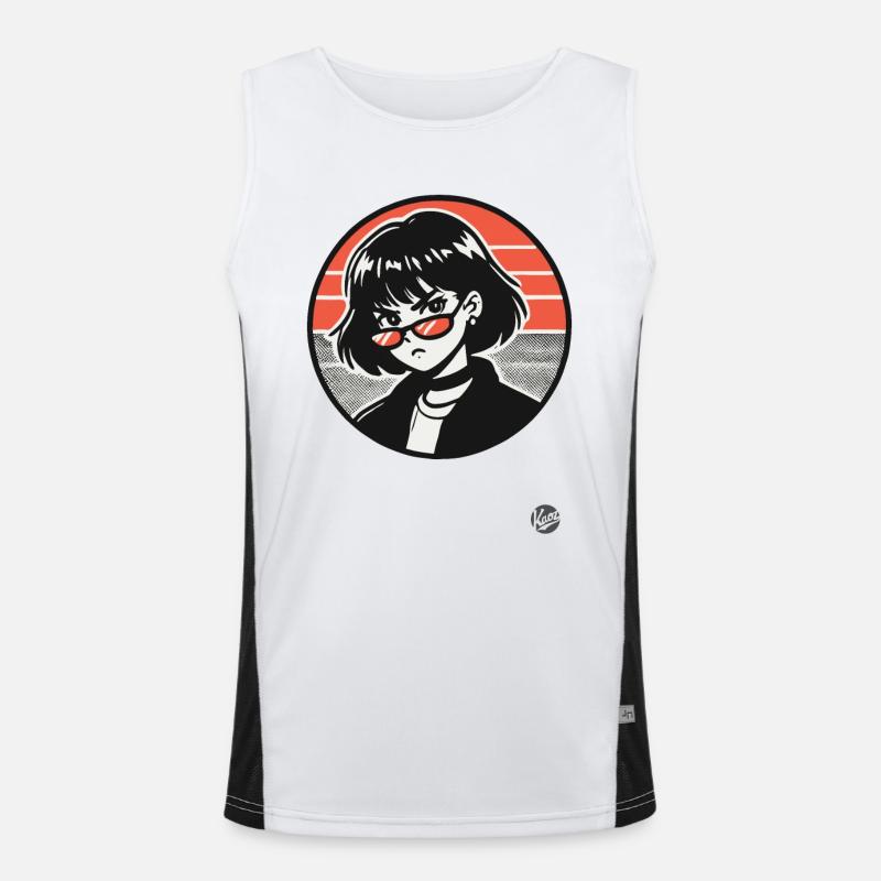 Dieses Mädchen bedeutet Ärger Funktionelles Kontrast-Tank Top für Männer 