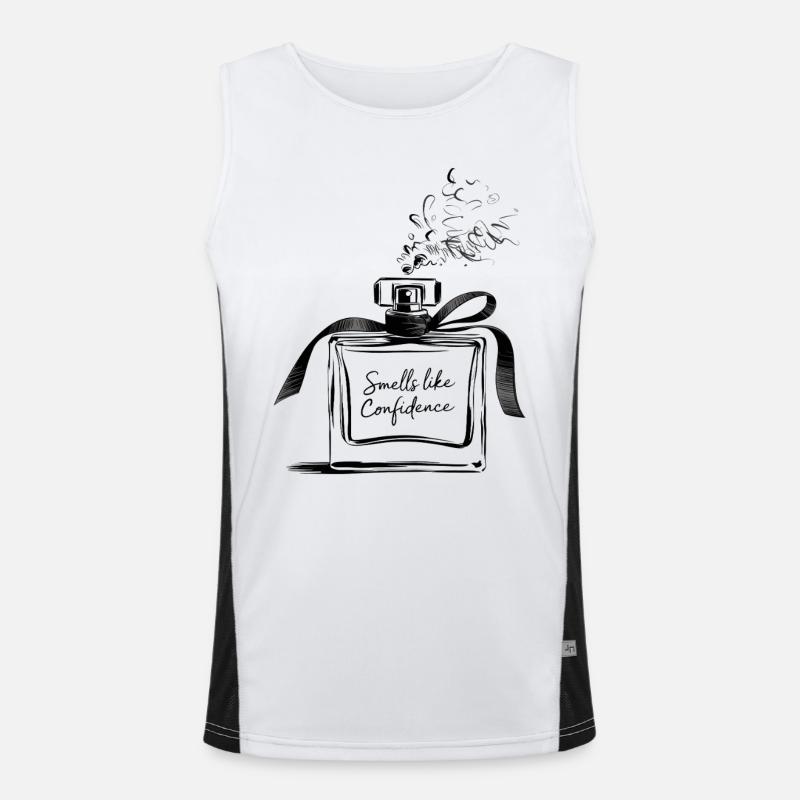 Smells Like Confidence Illustration De Flacon De Parfum Débardeur respirant contrasté Homme 