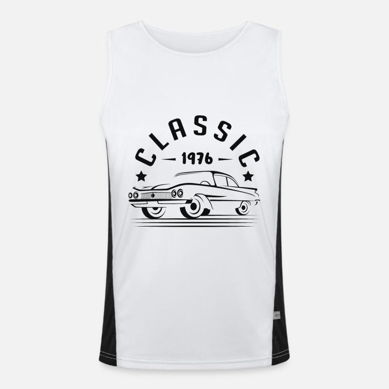 CLASSIC 1976 -Geschenkidee - Funktionelles Kontrast-Tank Top für Männer 