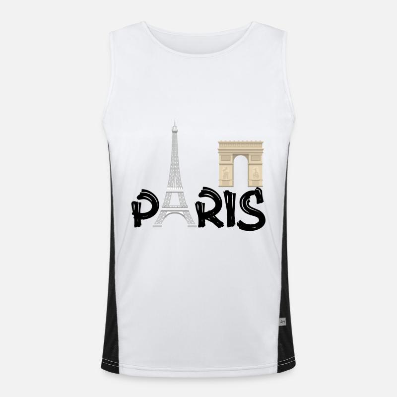 PARIS Funktionelles Kontrast-Tank Top für Männer 