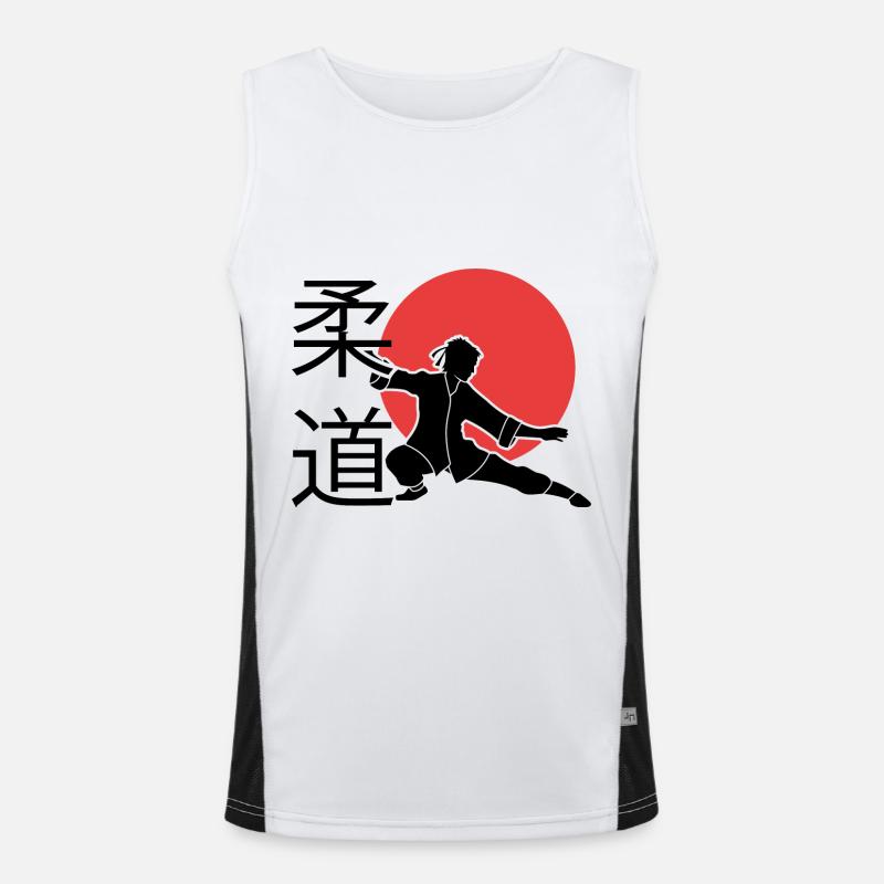 Judo. Judo-Geschenkidee. Kampfsport-Geschenk. Funktionelles Kontrast-Tank Top für Männer 