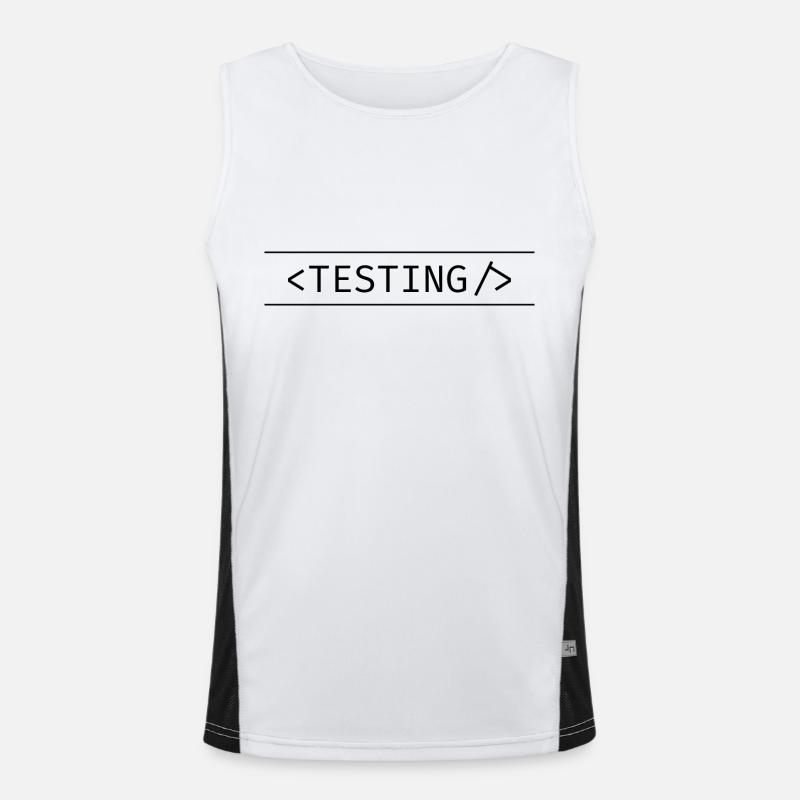 Testing Tag Funktionelles Kontrast-Tank Top für Männer 
