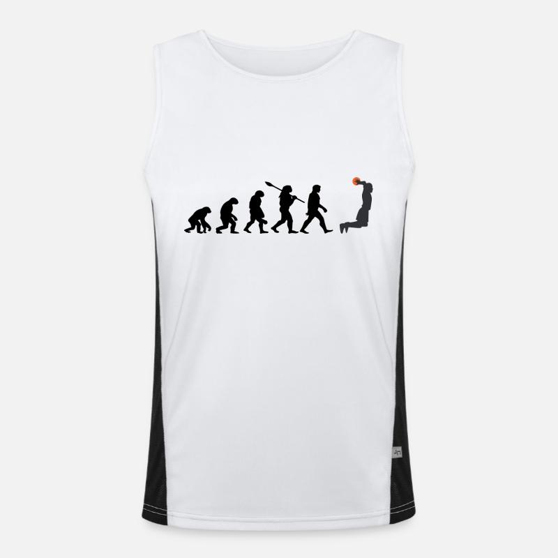 Évolution du basketball Débardeur respirant contrasté Homme 