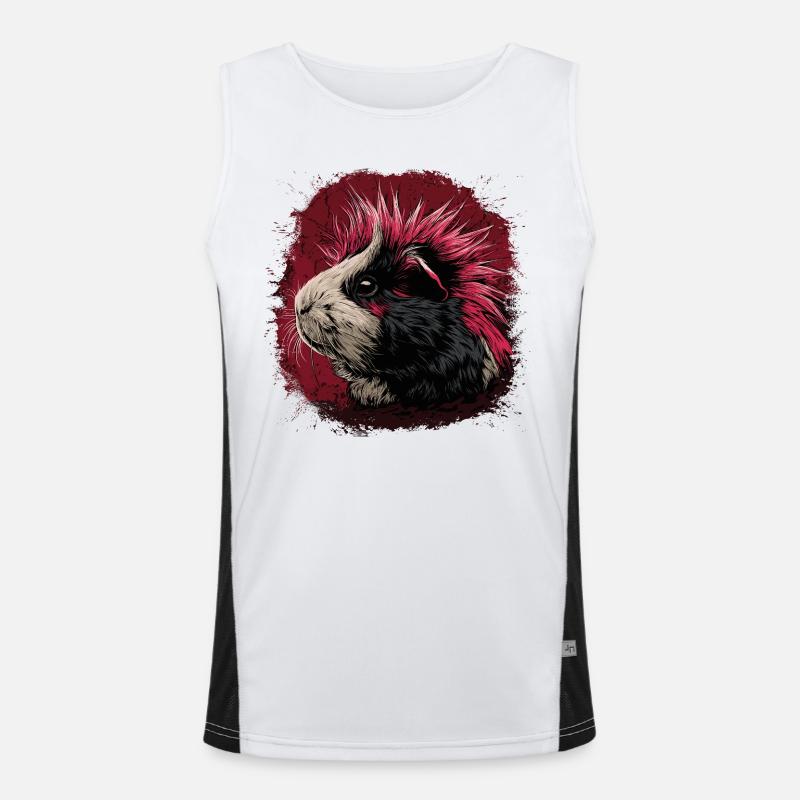 Guinea Pig Punk Men's Functional Contrast Tank Top 