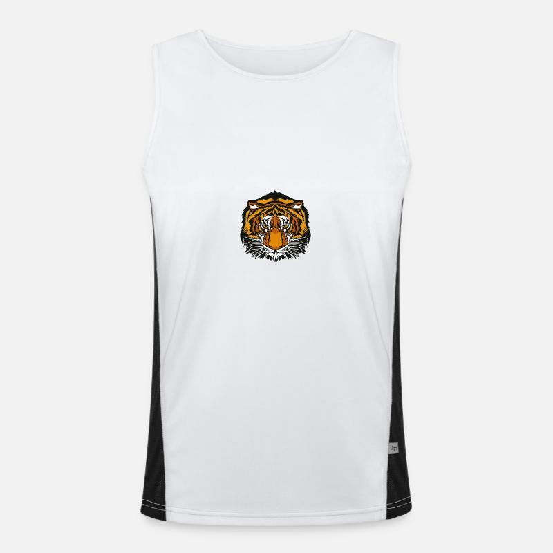 Wildtiere Funktionelles Kontrast-Tank Top für Männer 