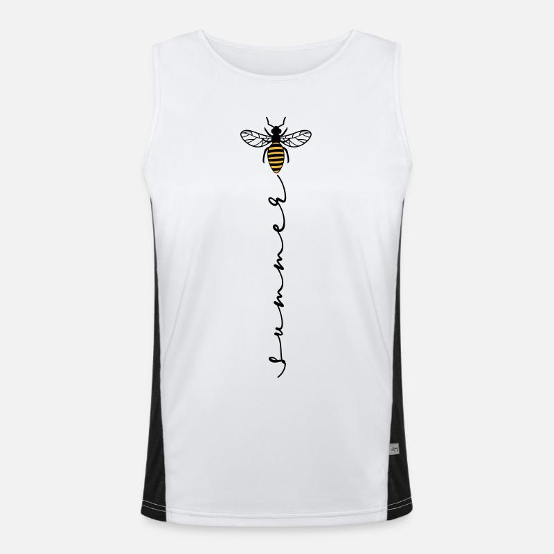 Bee summer buzzer Men's Functional Contrast Tank Top 