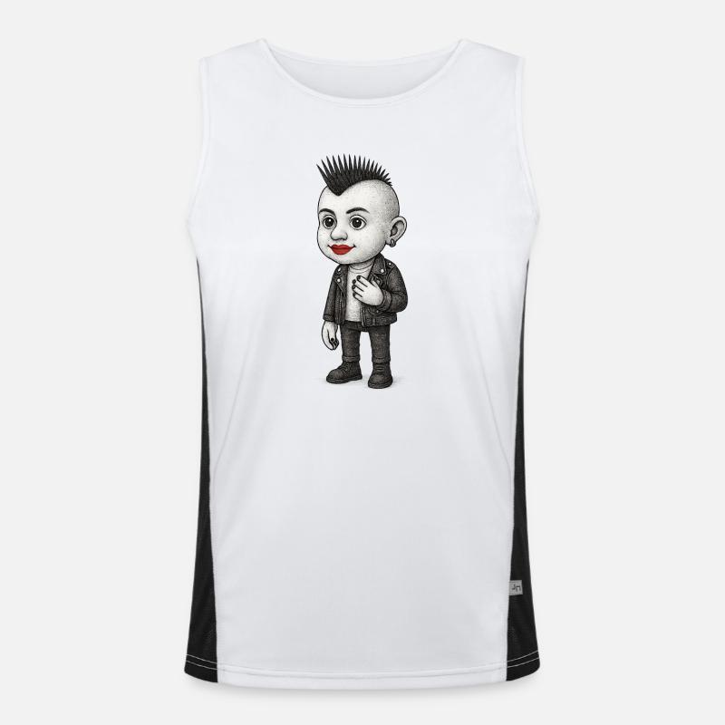 Punk Child Funktionelles Kontrast-Tank Top für Männer 