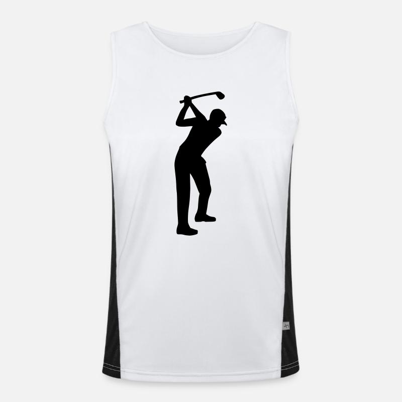 Golf player Men's Functional Contrast Tank Top 