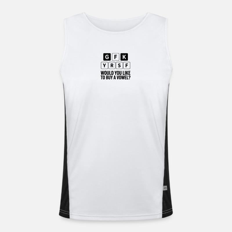 Stimmrätsel und Wortspiele Funktionelles Kontrast-Tank Top für Männer 