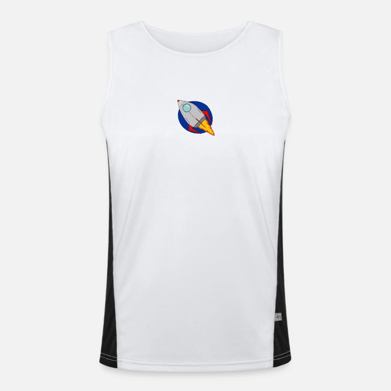 Rakete Funktionelles Kontrast-Tank Top für Männer 