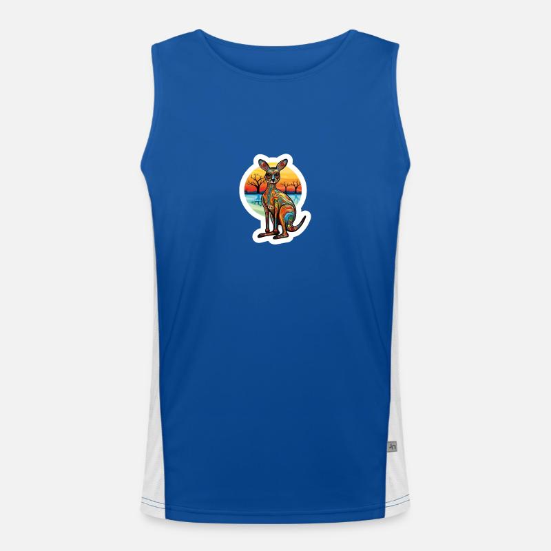 Australia - Kangaroo Men's Functional Contrast Tank Top 