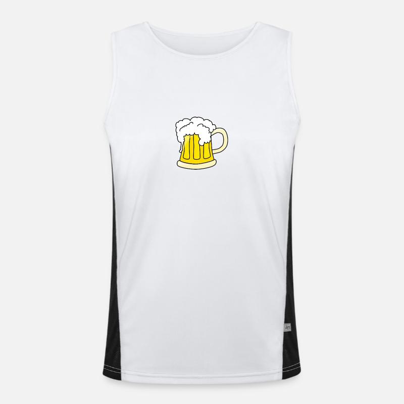 beer Funktionelles Kontrast-Tank Top für Männer 
