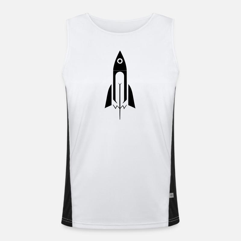 Rakete Funktionelles Kontrast-Tank Top für Männer 