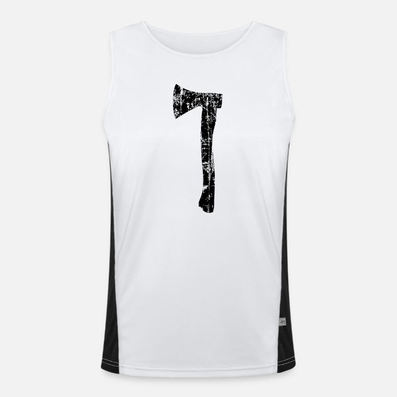 Beil oder Axt (Vintage) Funktionelles Kontrast-Tank Top für Männer 