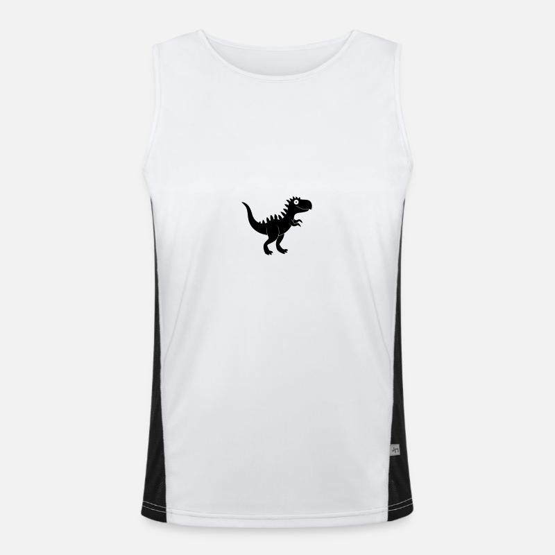 dinosaur Men's Functional Contrast Tank Top 