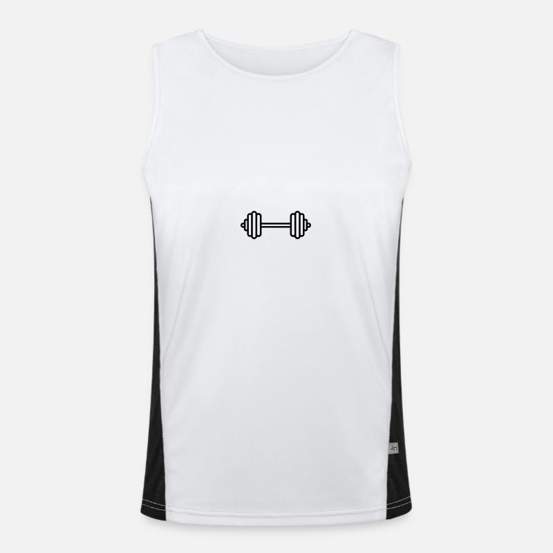 Hantel Funktionelles Kontrast-Tank Top für Männer 