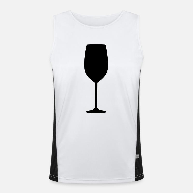 Wine glass Men's Functional Contrast Tank Top 