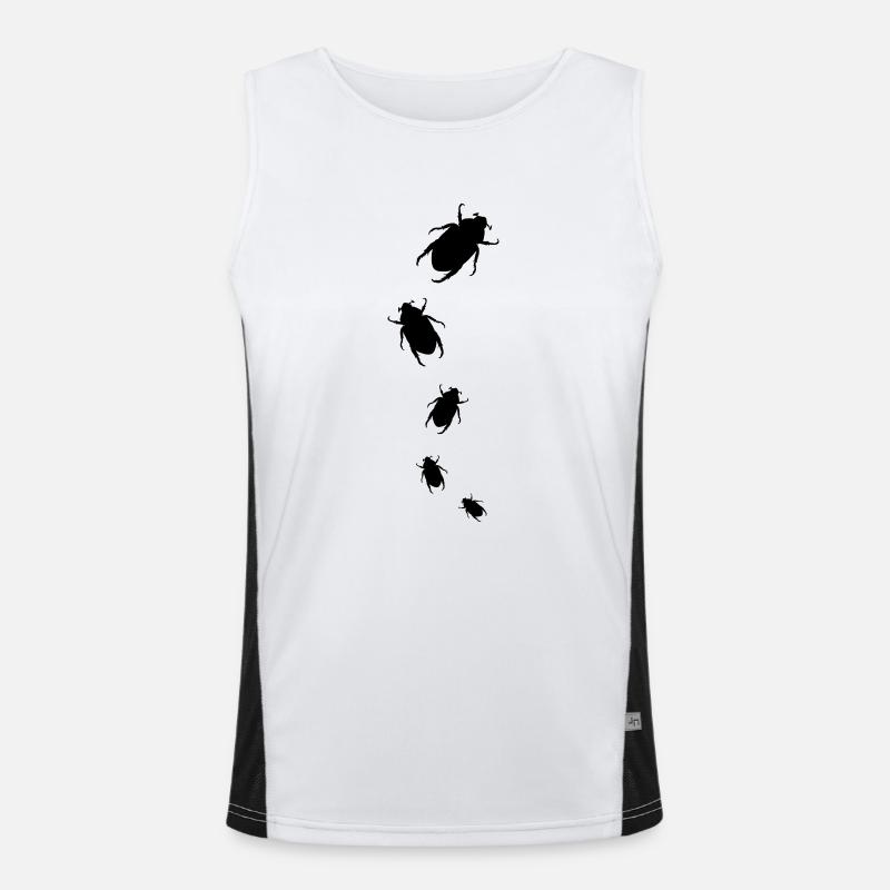 Bug Attack Funktionelles Kontrast-Tank Top für Männer 