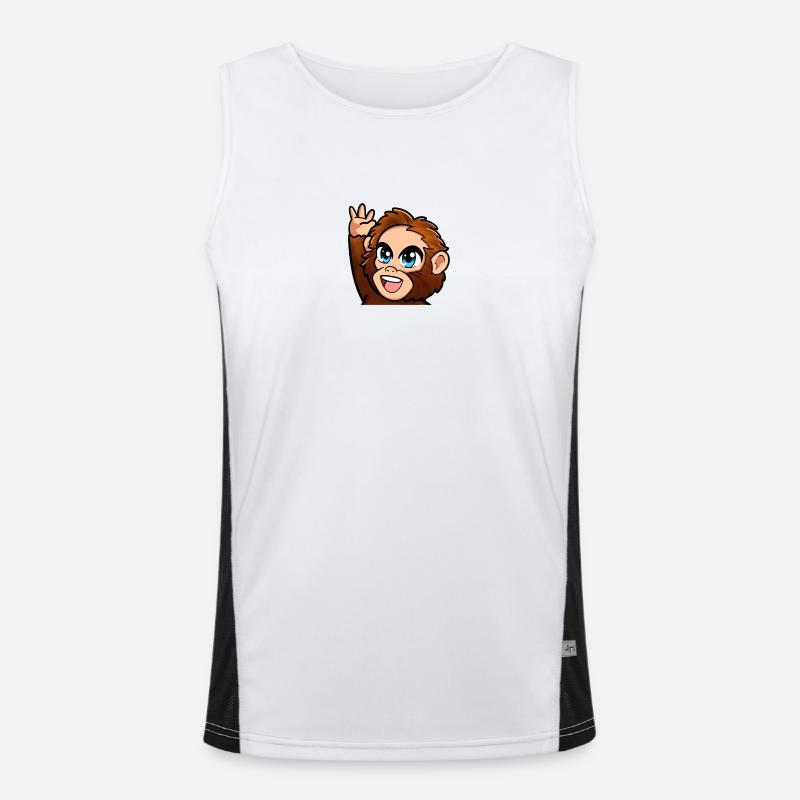 High Five Affe Funktionelles Kontrast-Tank Top für Männer 