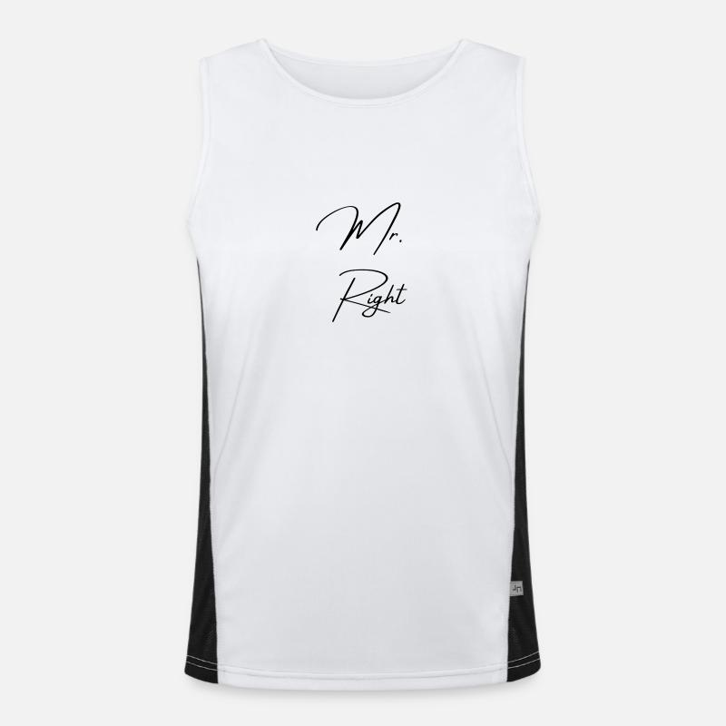 Mr. Right Funktionelles Kontrast-Tank Top für Männer 