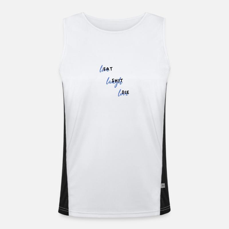 EatShitDie Funktionelles Kontrast-Tank Top für Männer 
