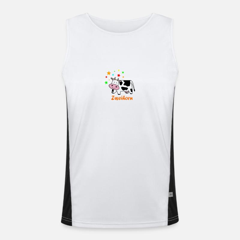 Zweihorn Funktionelles Kontrast-Tank Top für Männer 