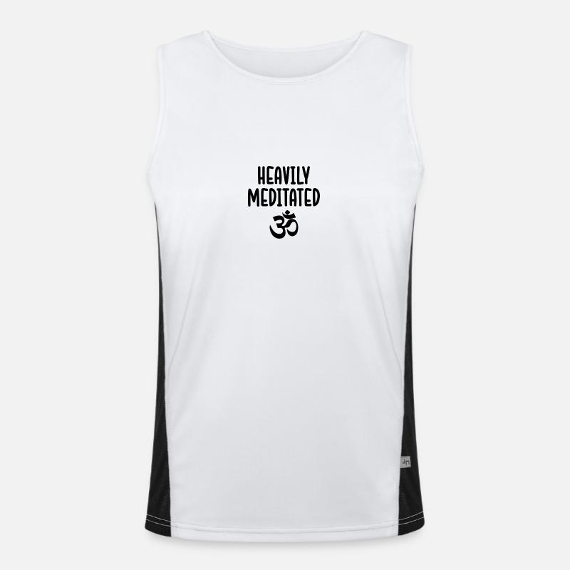 Cooler Yoga Spruch Geschenk Yogi Funktionelles Kontrast-Tank Top für Männer 