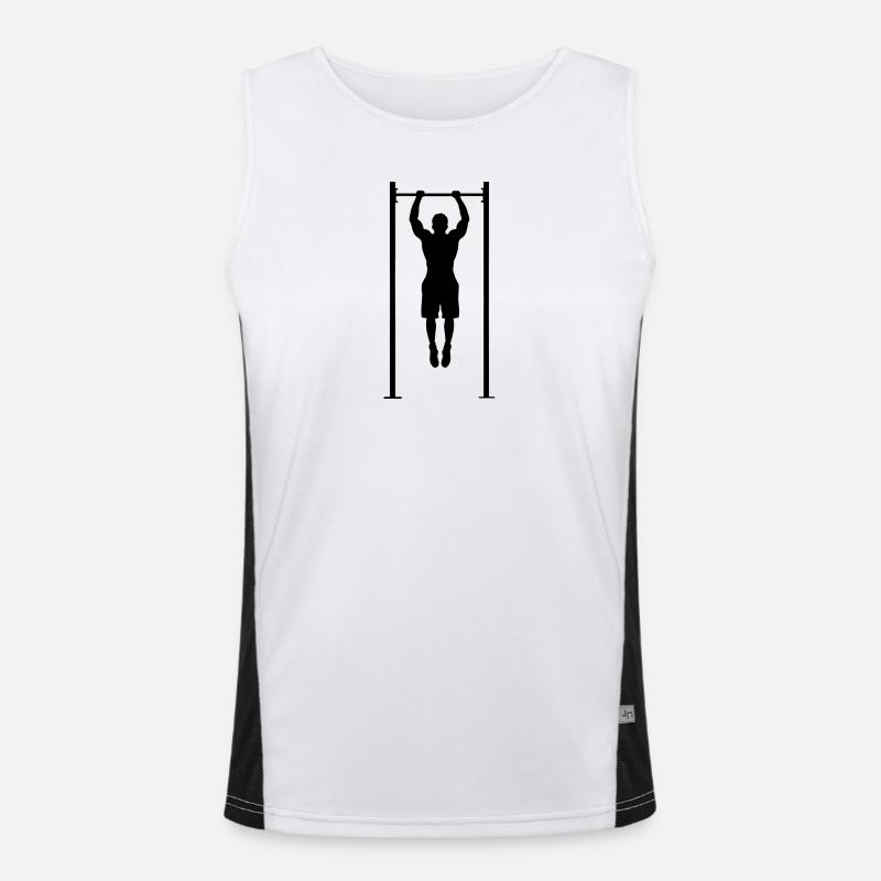 Calisthenics, pull-ups, pullups, muscle ups, body Men's Functional Contrast Tank Top 