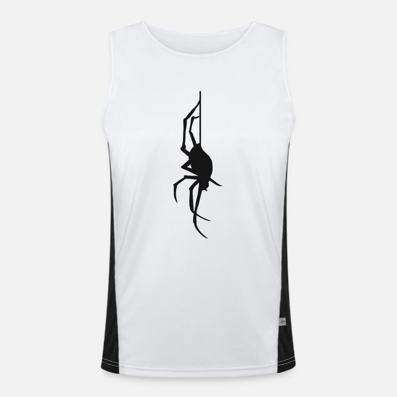 Halloween Gift Spider Spider Web Men's Functional Contrast Tank Top 