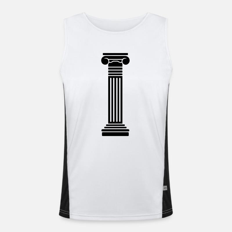 Greek Column Men's Functional Contrast Tank Top 