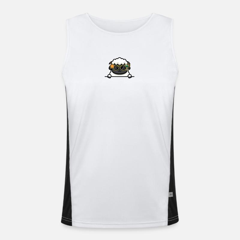 Cool lamb Men's Functional Contrast Tank Top 