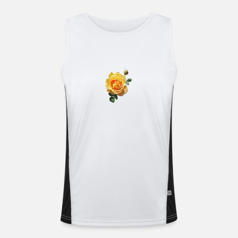 Spring rose Men's Functional Contrast Tank Top 