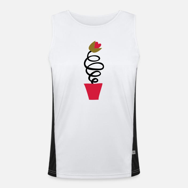 Dafty tulip from Holland Men's Functional Contrast Tank Top 