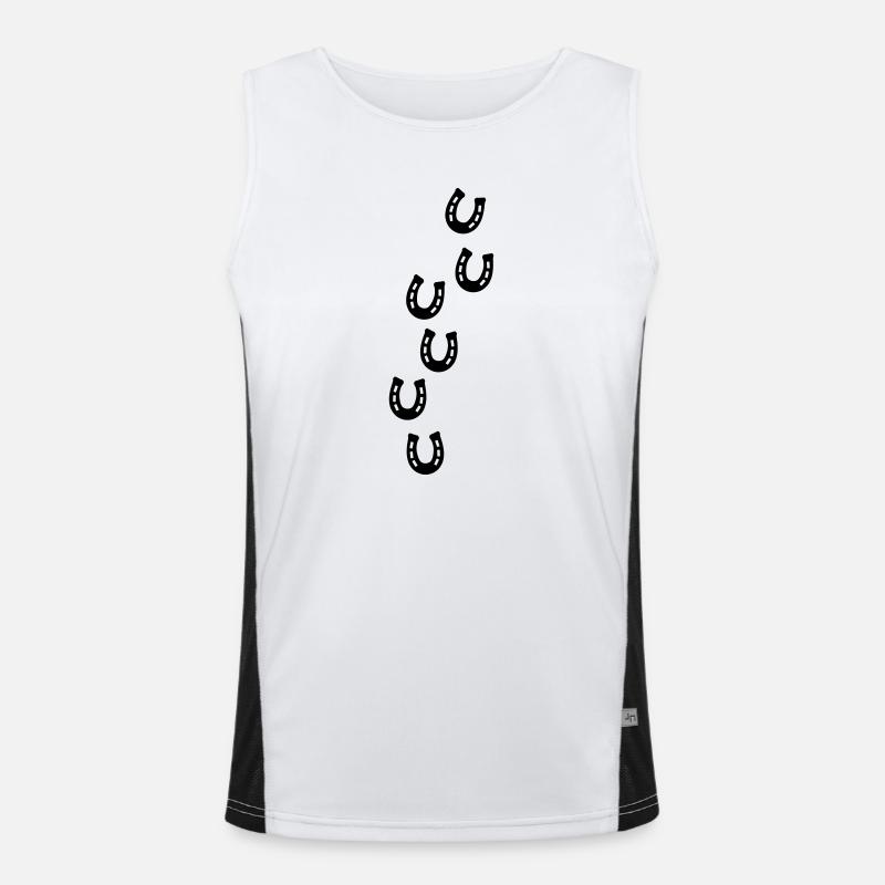 Horseshoe Track Men's Functional Contrast Tank Top 