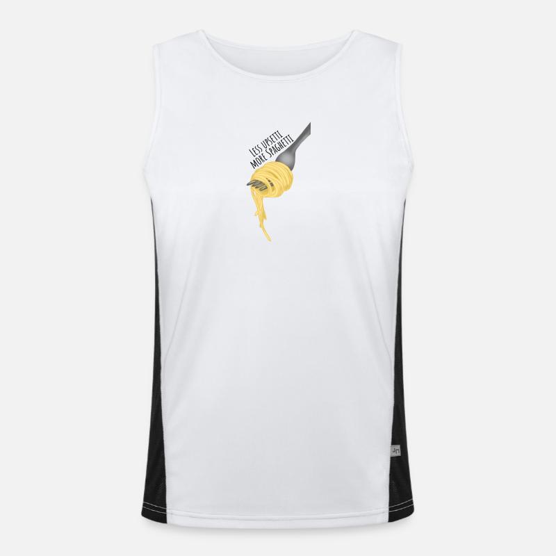 Moins d'upsetti, plus de spaghettis Débardeur respirant contrasté Homme 