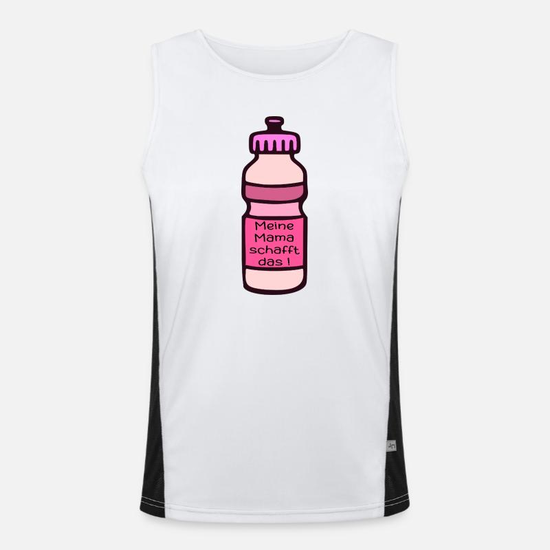 MOTIVATION SPORTIVE DE MAMAN Débardeur respirant contrasté Homme 