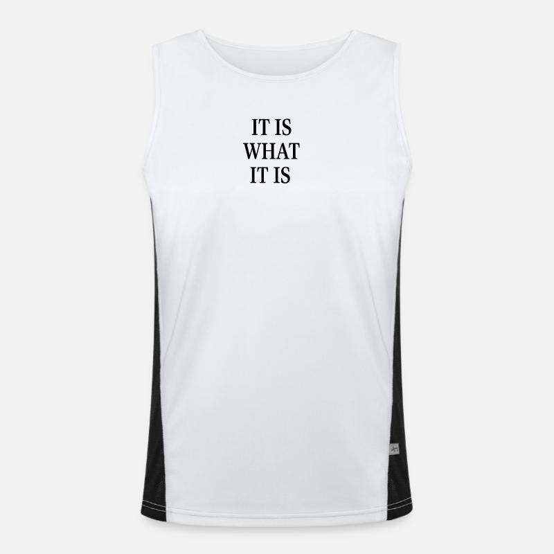 IT IS WHAT IT IS Men's Functional Contrast Tank Top 