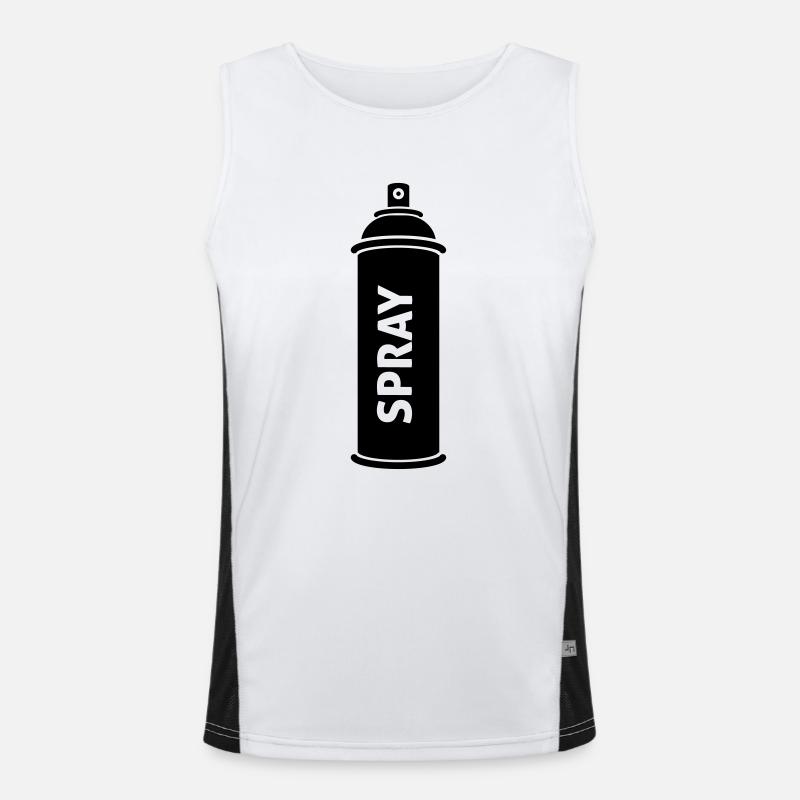 graffiti Men's Functional Contrast Tank Top 