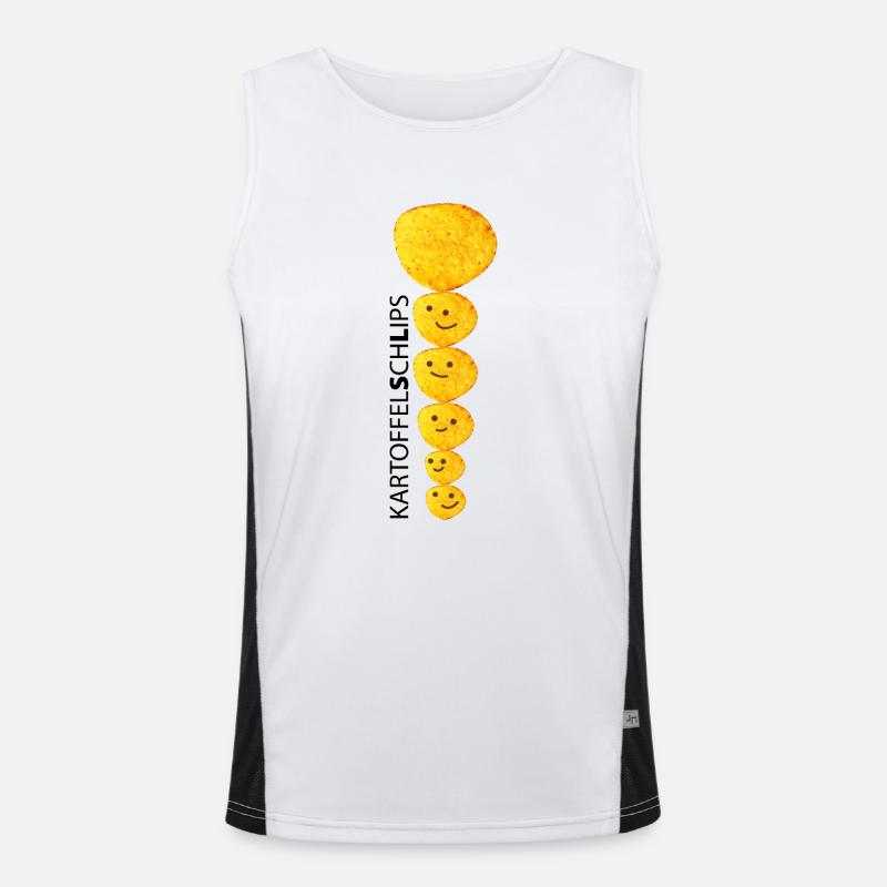 Chips und Schlips Funktionelles Kontrast-Tank Top für Männer 