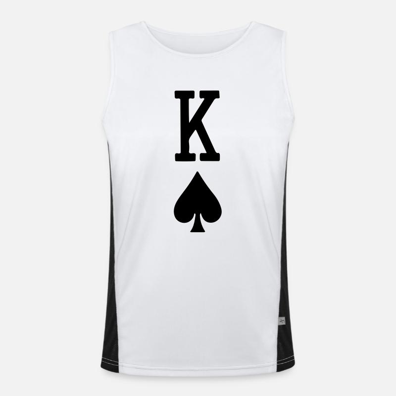 rette den König Funktionelles Kontrast-Tank Top für Männer 