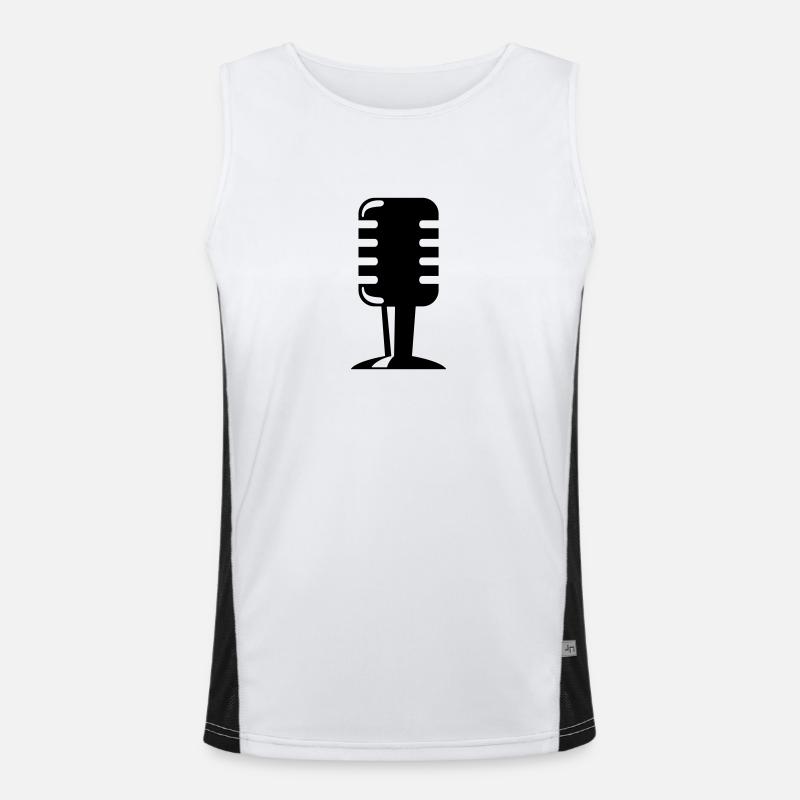 Microphone Men's Functional Contrast Tank Top 