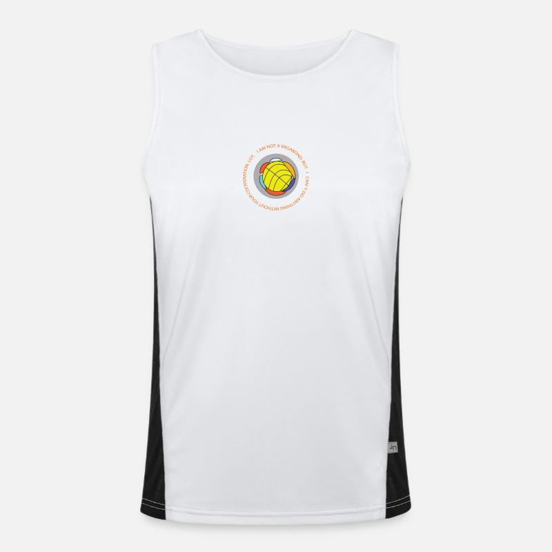 i cannot do anything without your cooperation Men's Functional Contrast Tank Top 