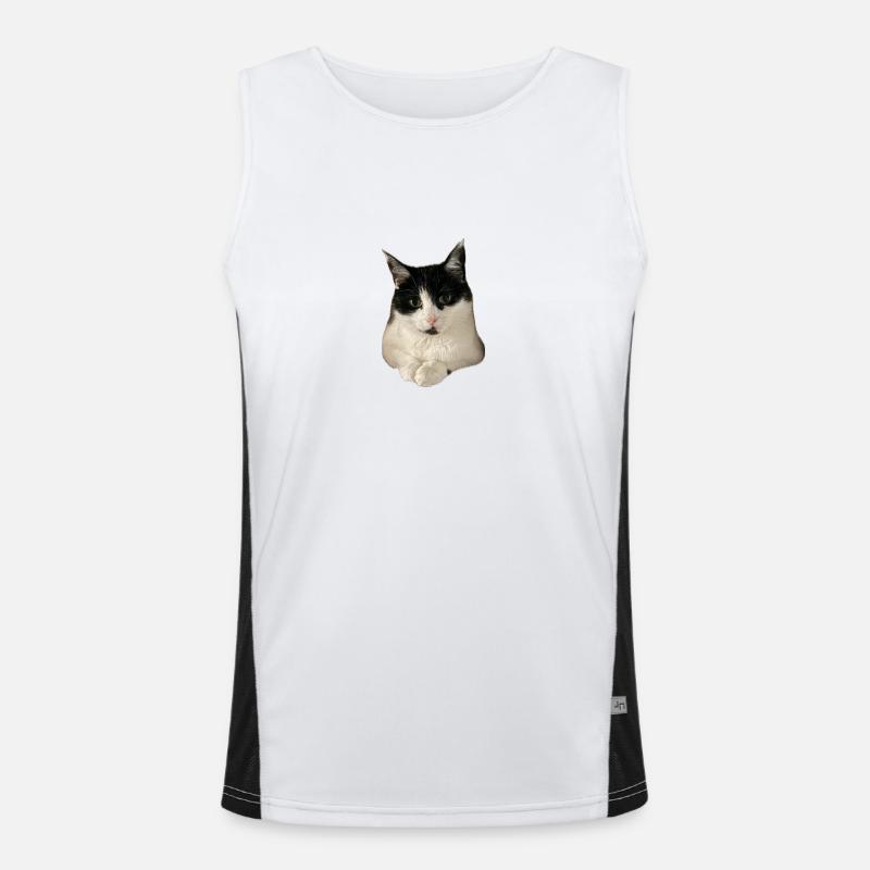 chat chat super mignon Débardeur respirant contrasté Homme 