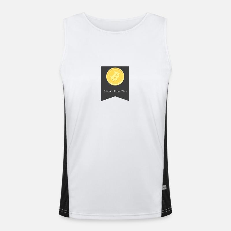 bitcoin fixes this Men's Functional Contrast Tank Top 