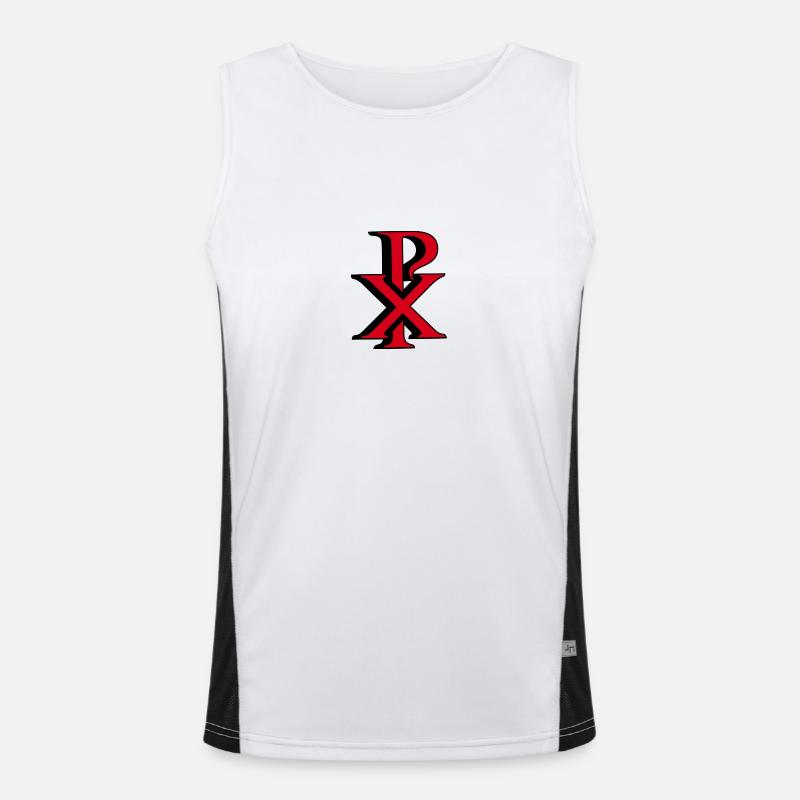 Christusmonogramm 3D Funktionelles Kontrast-Tank Top für Männer 