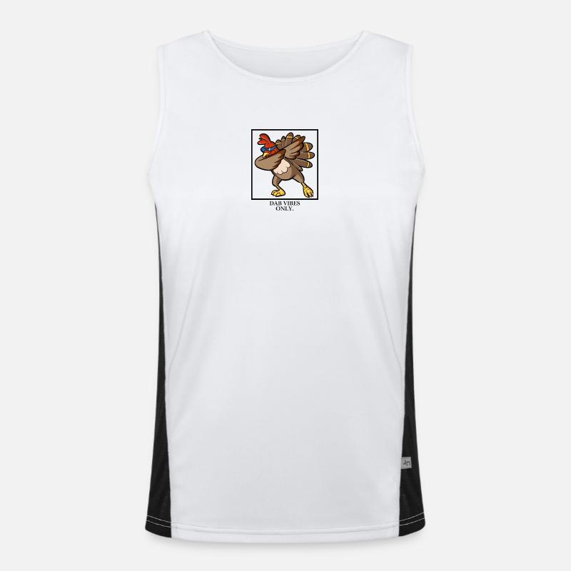 Dab Vibes Only. Funktionelles Kontrast-Tank Top für Männer 