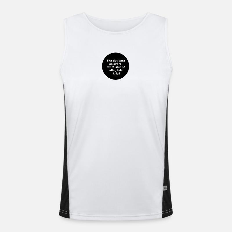 Sollte das so sein,,,(Schwarzer Kreis) Funktionelles Kontrast-Tank Top für Männer 